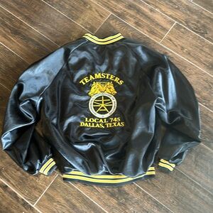 VTG Black Yellow Teamster XL Jacket